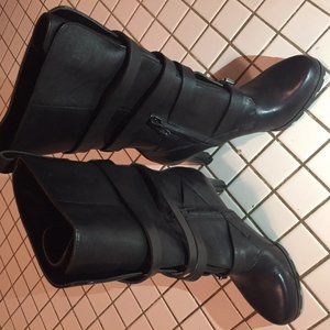 Ralph Lauren Black Leather Boots in size 6